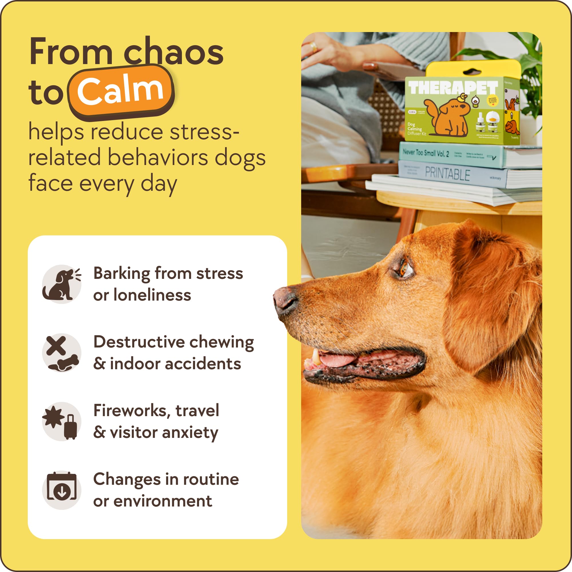 60-Day Dog Calming Diffuser with Refill for Anxiety