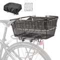 CXWXC Quick-Release Rear Bike Basket with Cover and Net