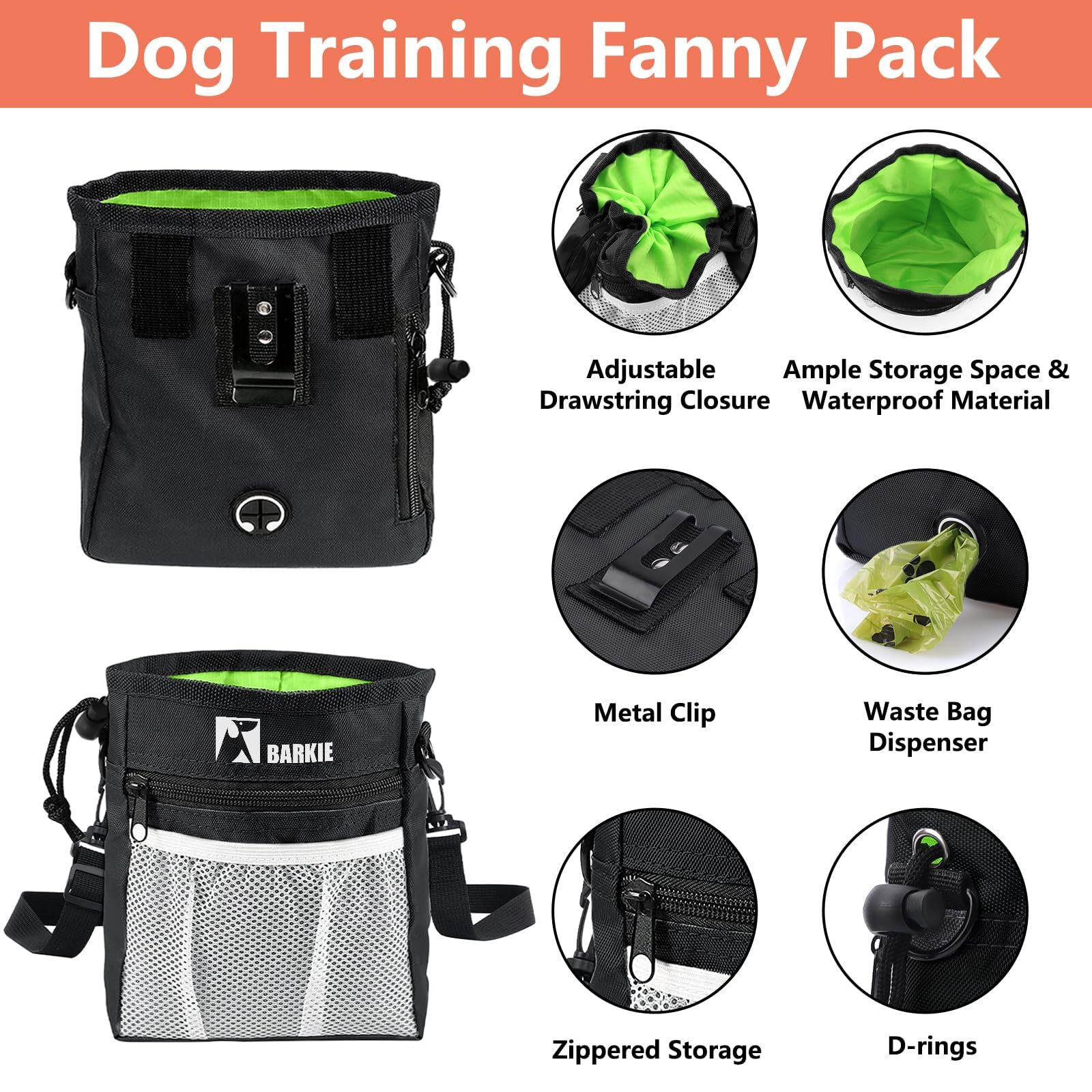 Complete Dog Training Kit with Treat Pouch and Clickers