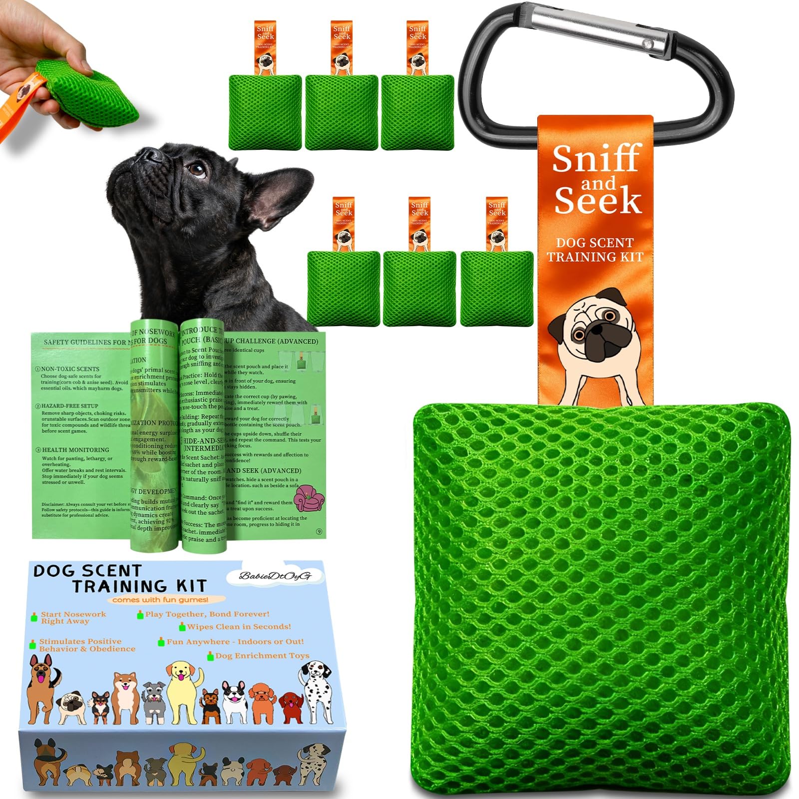Dog Scent Training Kit for Nose Work and Hide-and-Seek