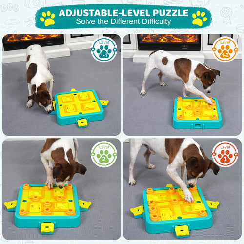 3-in-1 Dog Puzzle Feeder for Mental Stimulation