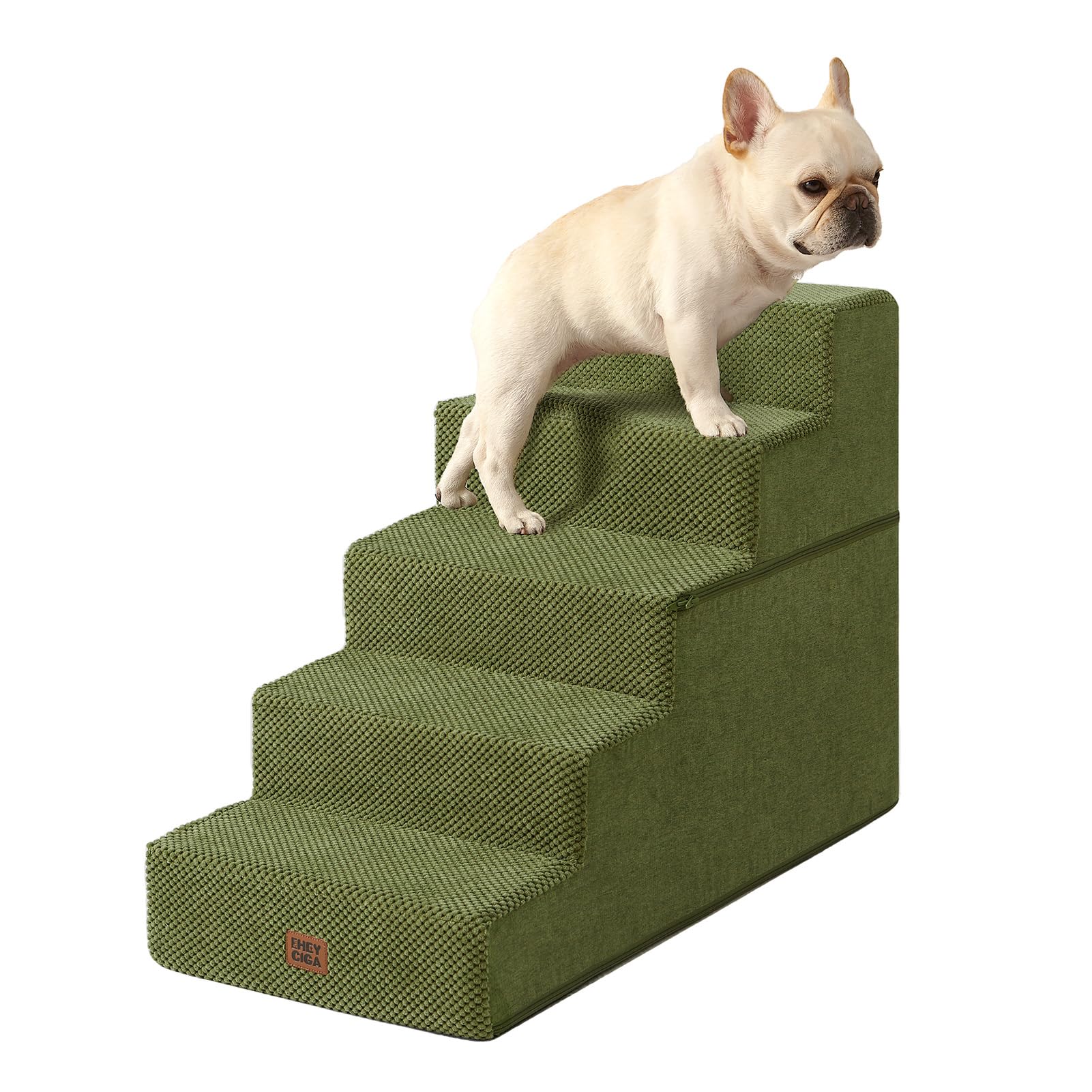 EHEYCIGA Extra-Wide Pet Stairs for Beds and Couches