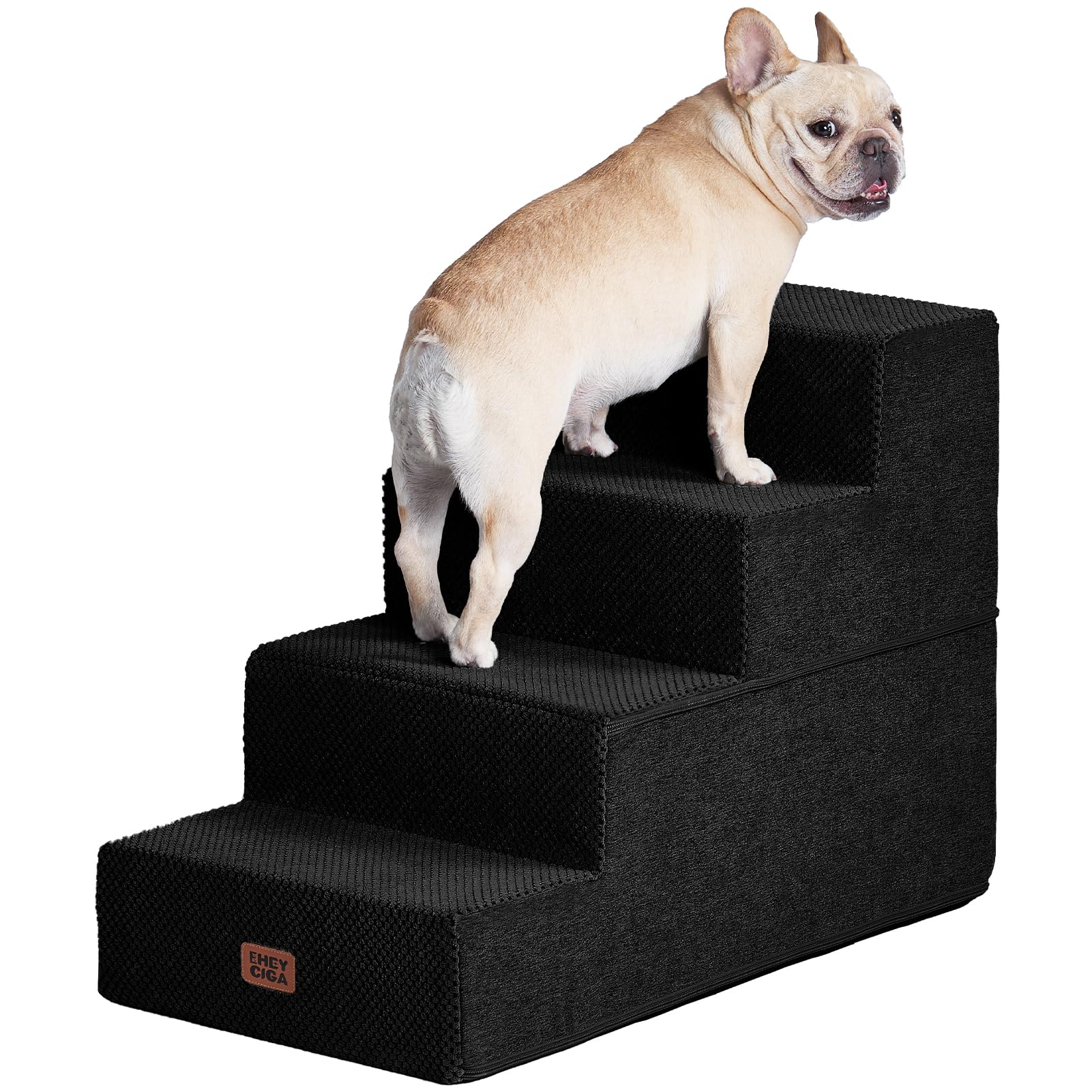 EHEYCIGA Extra-Wide Pet Stairs for Beds and Couches