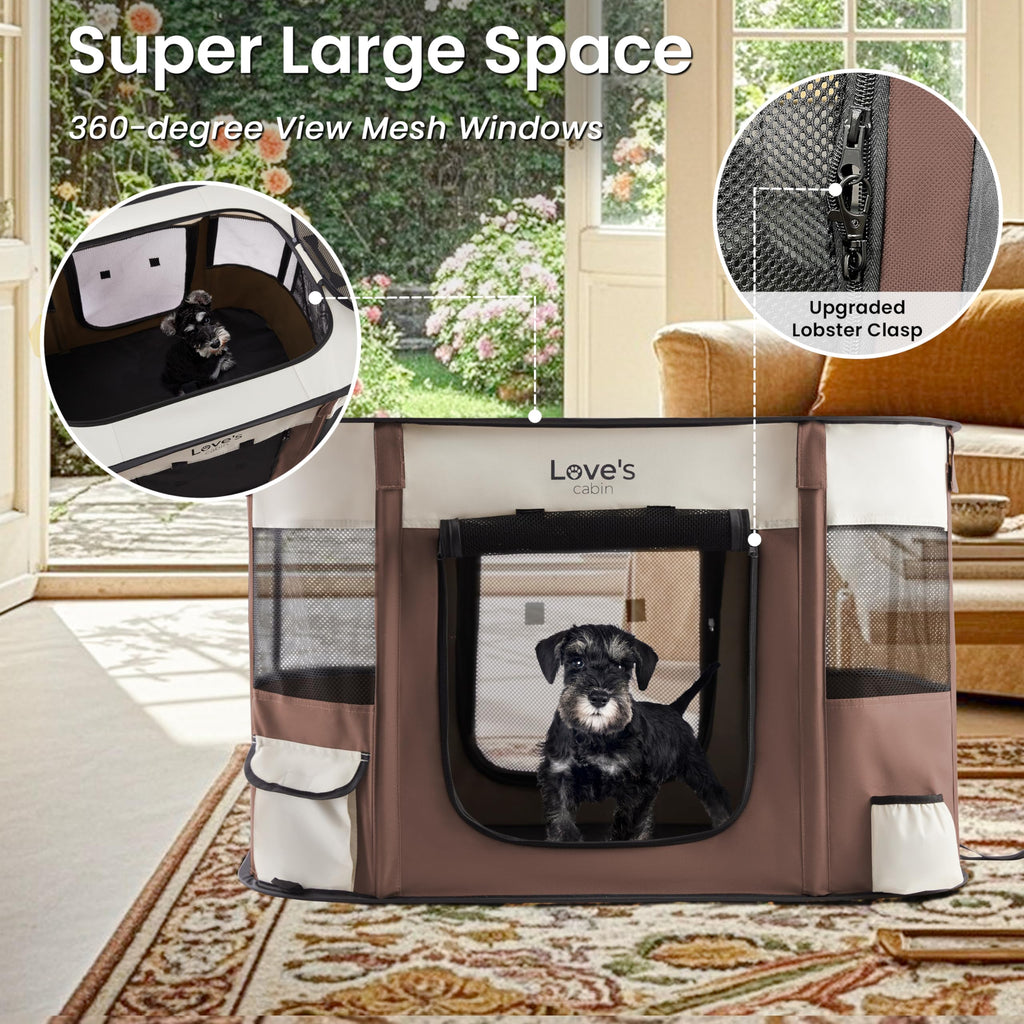 Love's Cabin Portable Puppy Dog Playpen for Travel