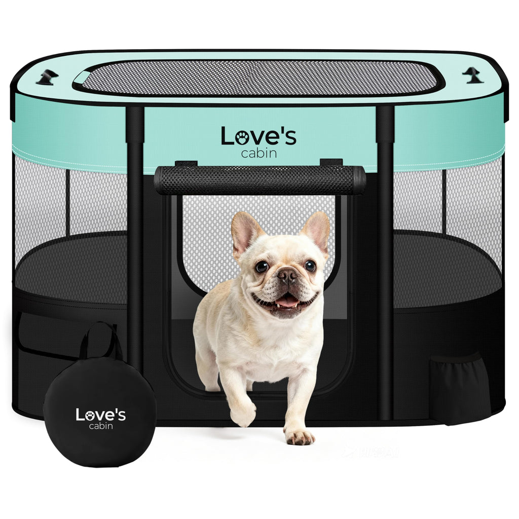 Love's Cabin Portable Puppy Dog Playpen for Travel