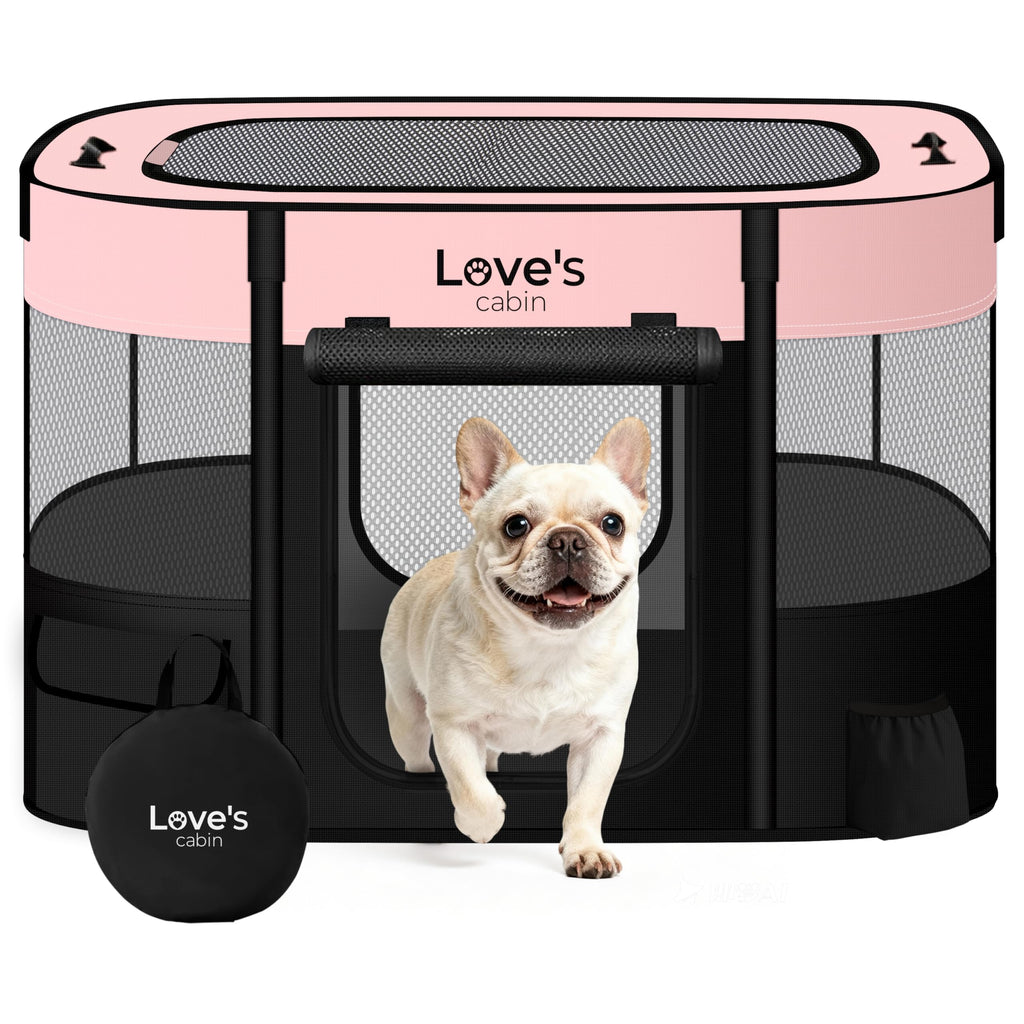 Love's Cabin Portable Puppy Dog Playpen for Travel