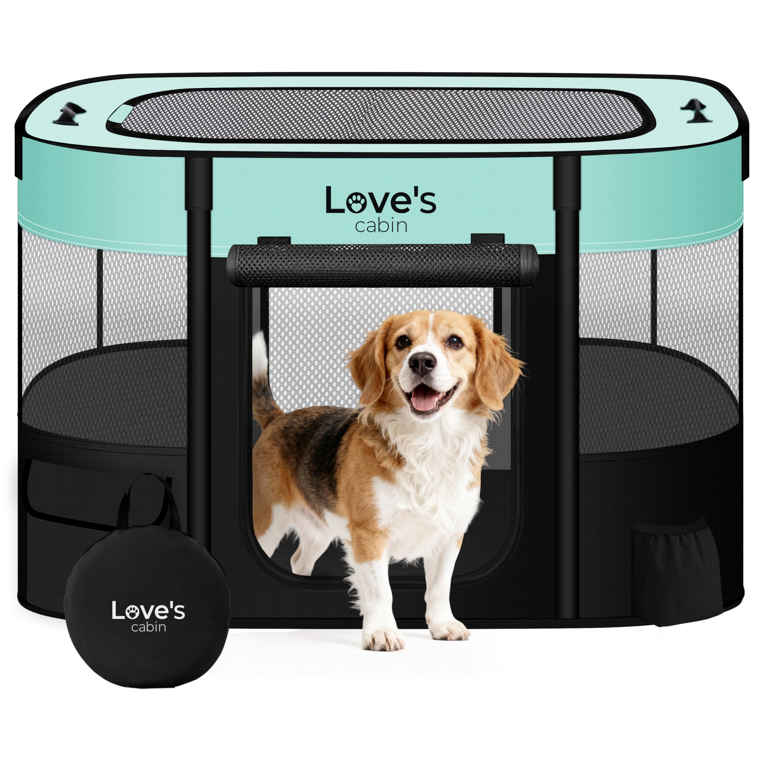 Love's Cabin Portable Puppy Dog Playpen for Travel