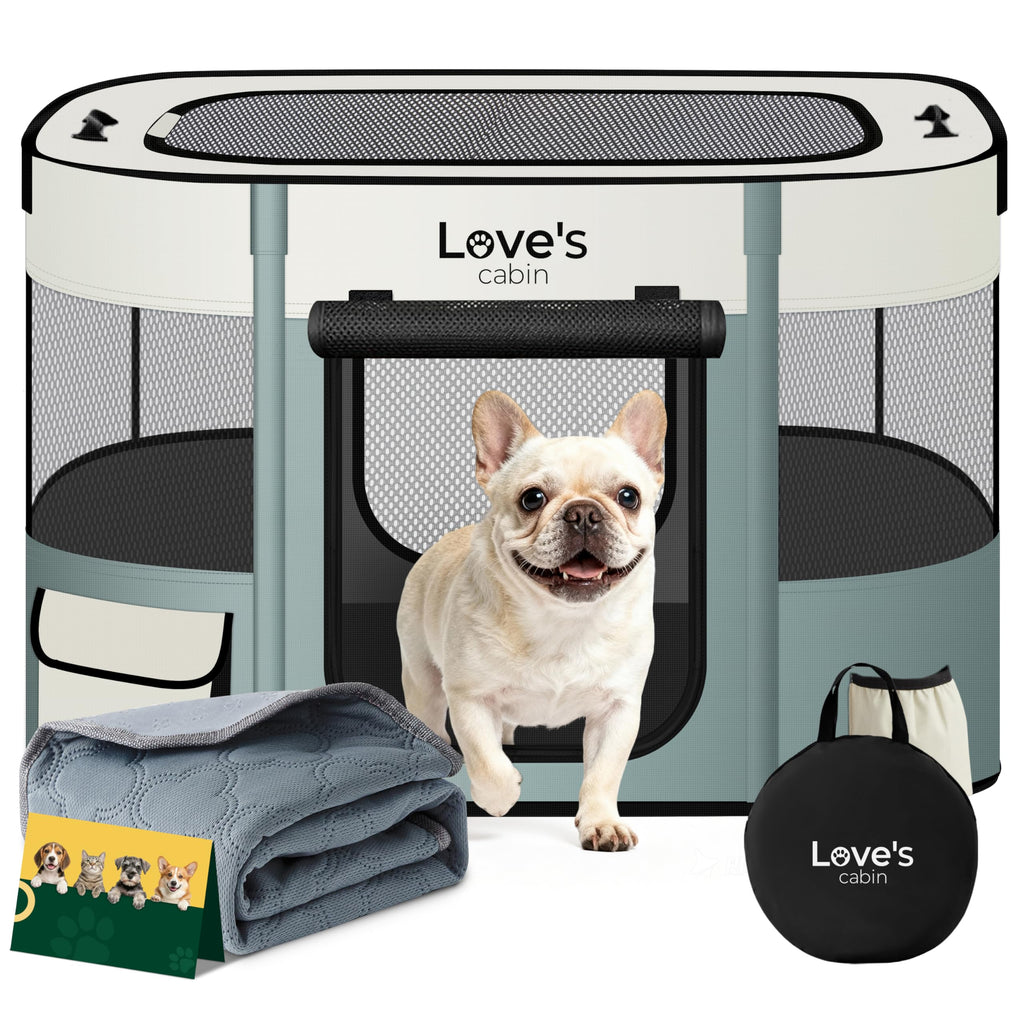 Love's Cabin Portable Puppy Dog Playpen for Travel