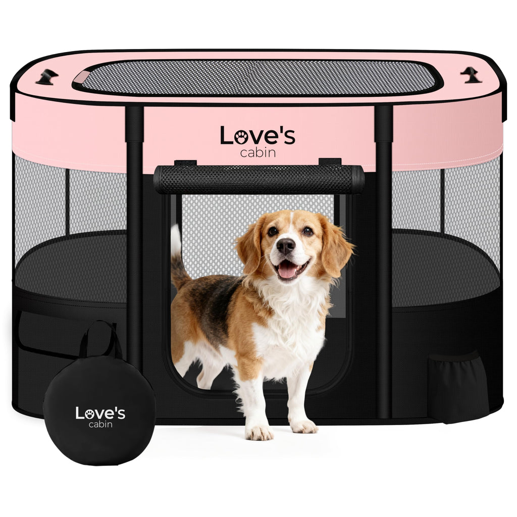 Love's Cabin Portable Puppy Dog Playpen for Travel