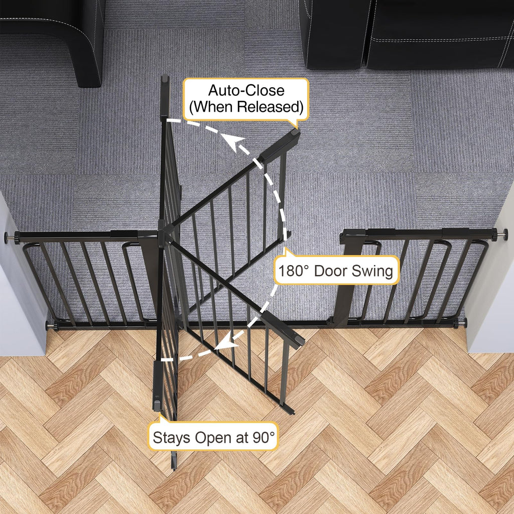 Cumbor Auto-Close Pressure-Mounted Dog Safety Gate