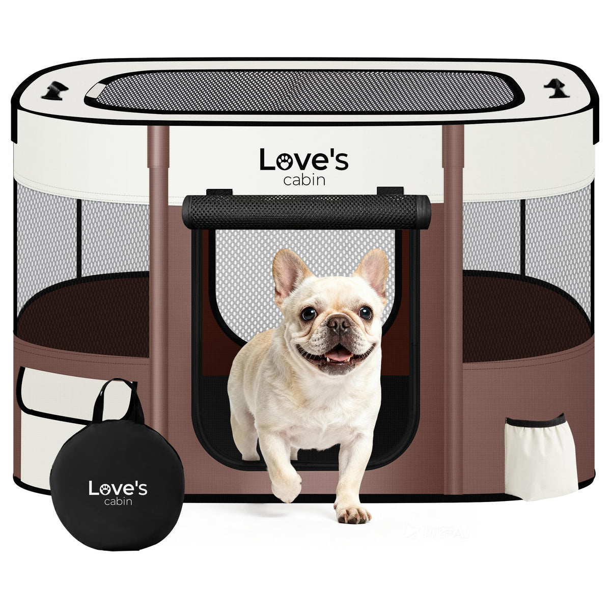 Love's Cabin Portable Puppy Dog Playpen for Travel